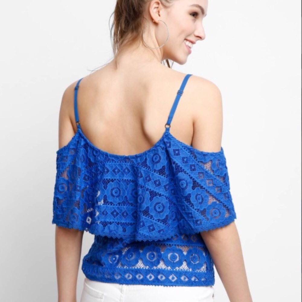 Anthropologie - Plenty by Tracy Reese blue top NWT